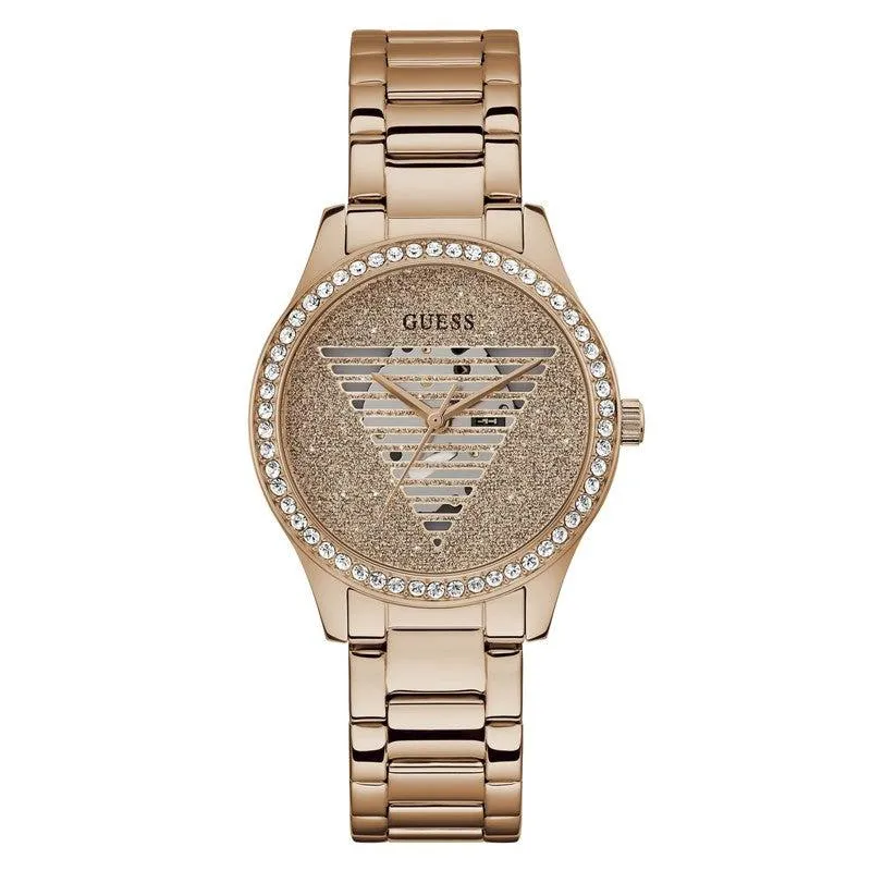 GUESS Ladies Idol Rose Gold Tone Analog Watch GW0605L3