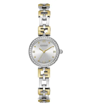 Guess Lady G Silver Dial Two Tone Stainless Steel Watch GW0656L1