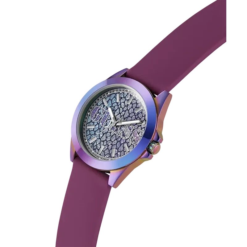 Guess Menagerie Animal Print Dial Analogue Watch