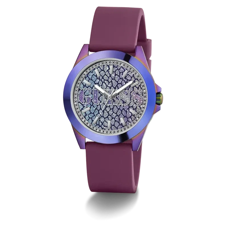 Guess Menagerie Animal Print Dial Analogue Watch