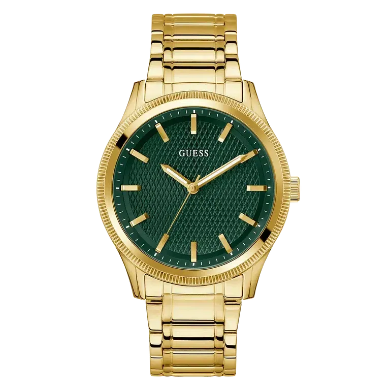 Guess Mens Gold Tone Analog Watch GW0626G2
