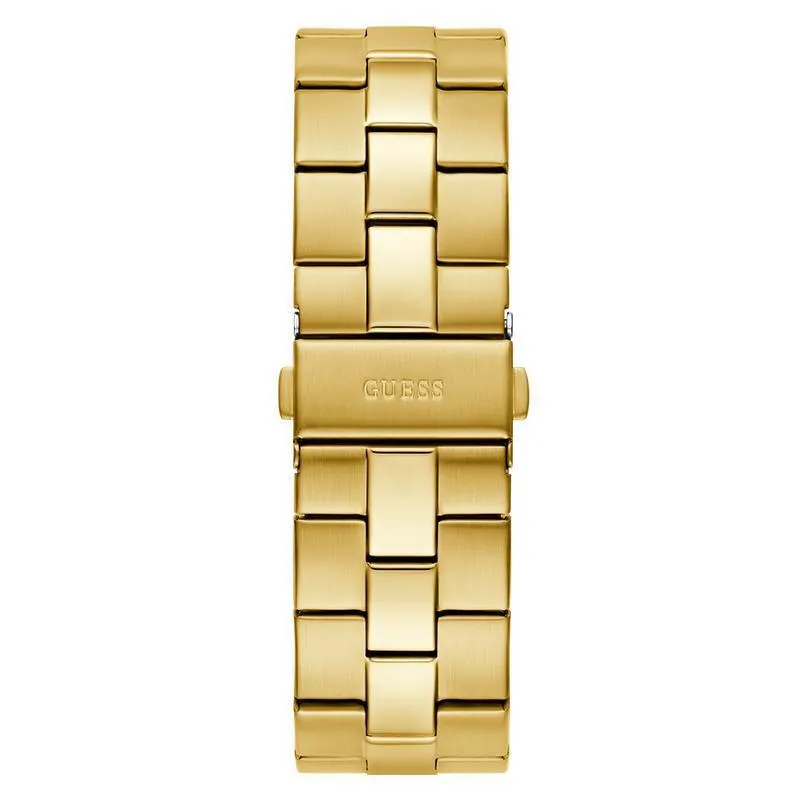 Guess Mens Gold Tone Analog Watch