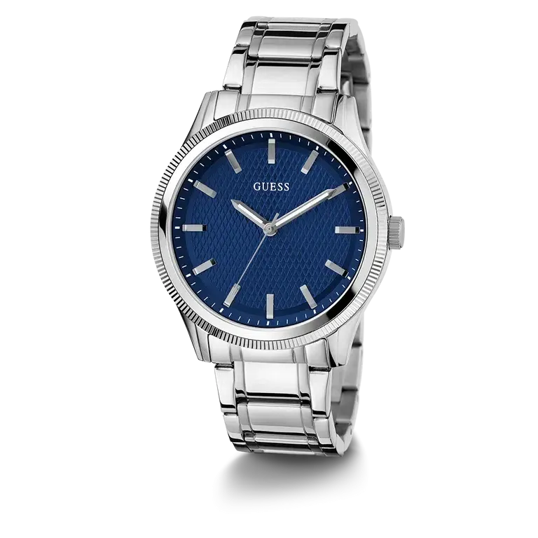 Guess Mens Silver Analog Watch GW0626G1
