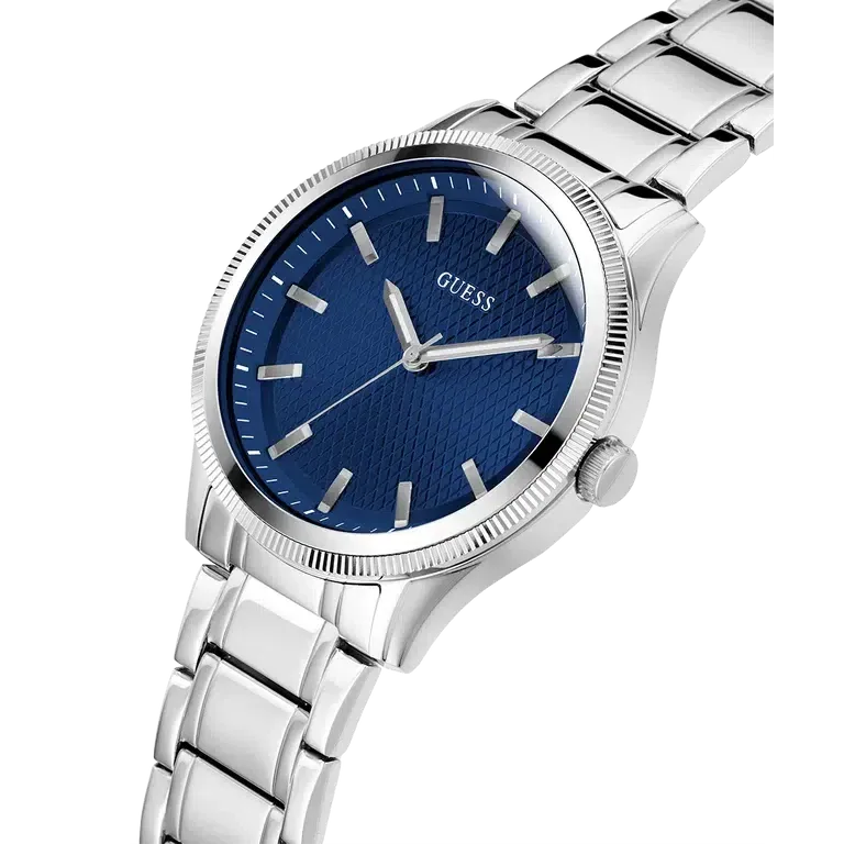Guess Mens Silver Analog Watch GW0626G1