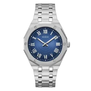 Guess Mens Silver Tone Analog Watch GW0575G4