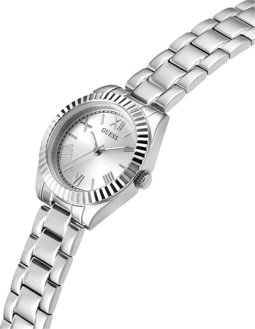 Guess Mini Luna Silver Dial Stainless Steel Watch GW0687L1