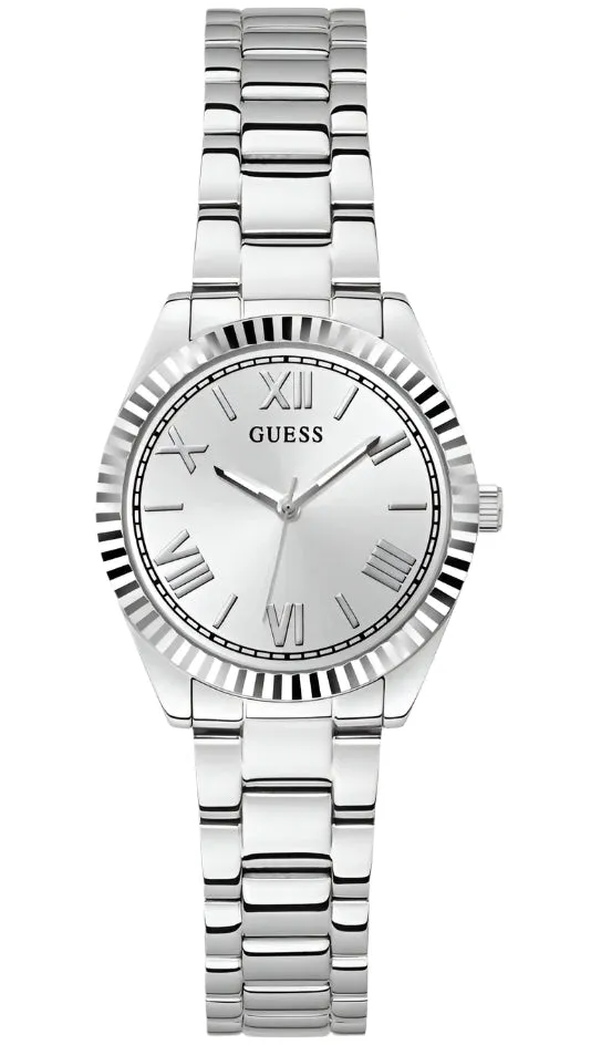 Guess Mini Luna Silver Dial Stainless Steel Watch GW0687L1