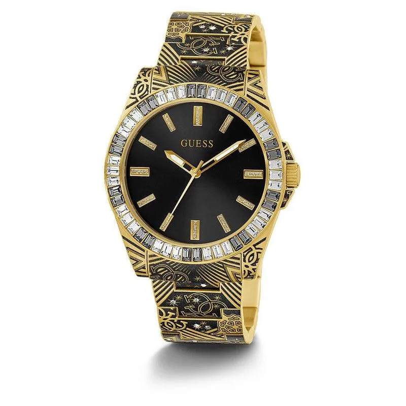Guess Throne Gold Tone Analog Gents Watch GW0496G2