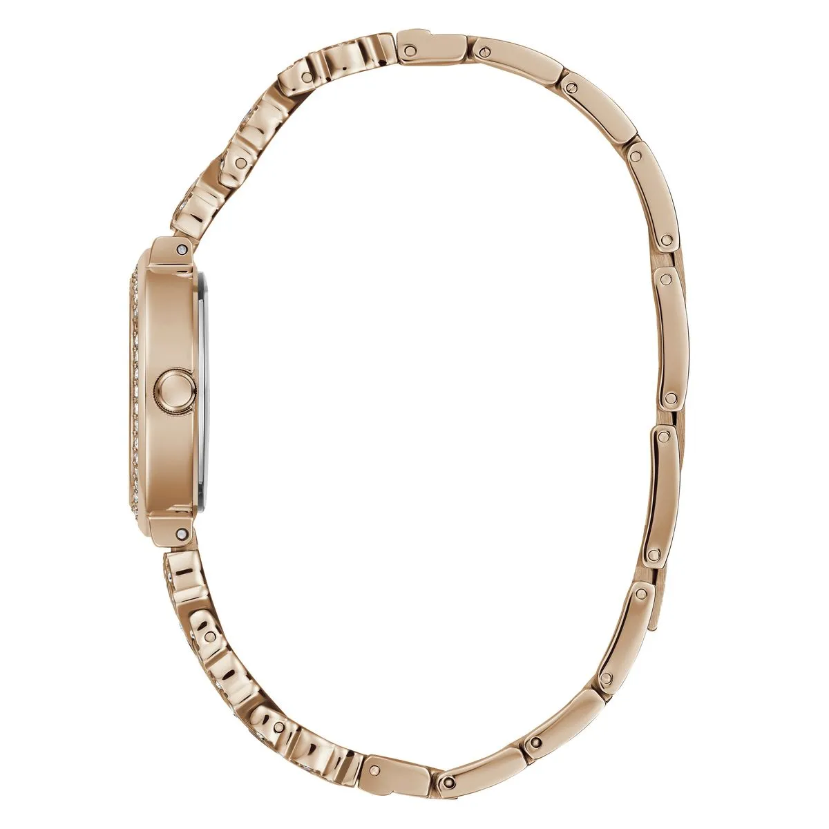 Guess Treasure Rose Gold Dial Stainless Steel Watch GW0476L3