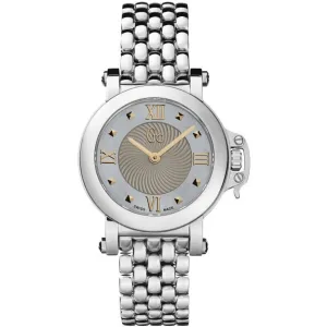 Guess Women's Watch - Femme Bijou Quartz White Dial Silver Tone Bracelet | X52002L1S
