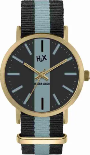 H2X Tidy 39mm Nero-Azzurro Unisex cod. P-FG415XL1