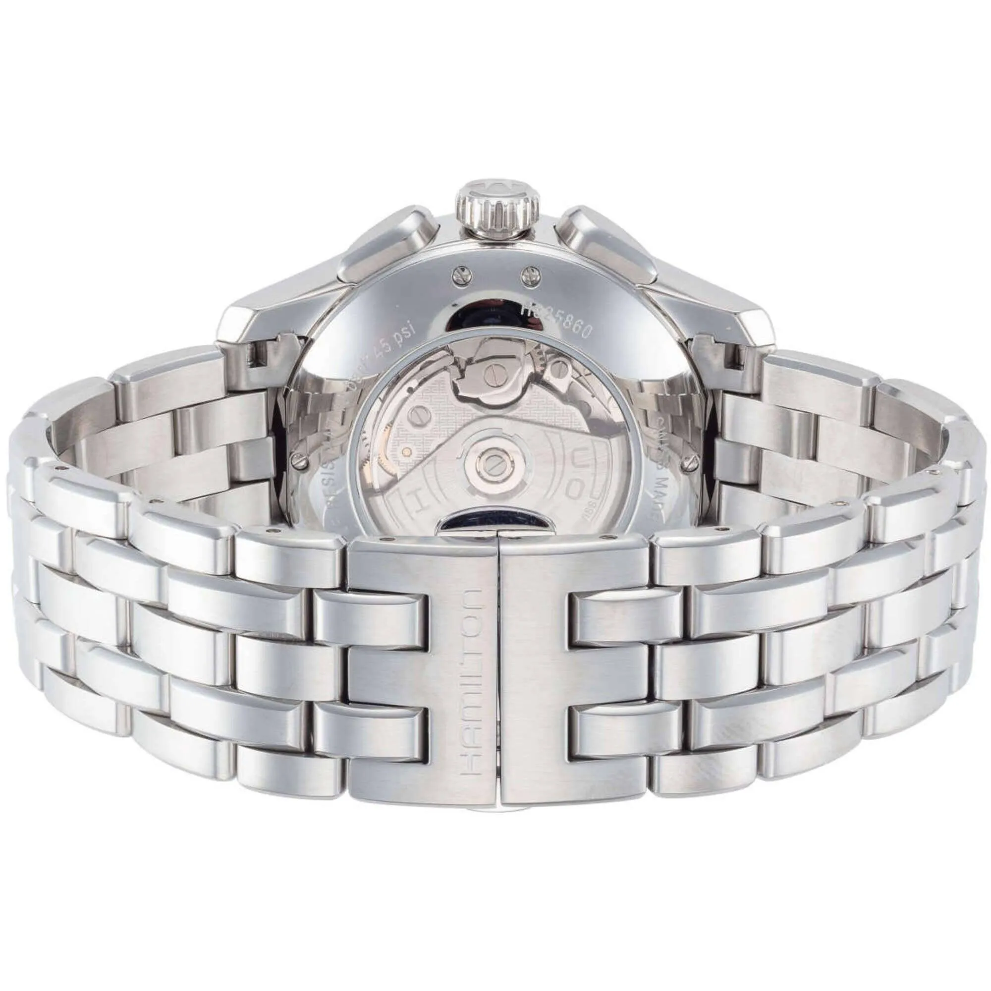 Hamilton Men's Automatic Watch - Jazzmaster Chrono White Dial Bracelet | H32586111