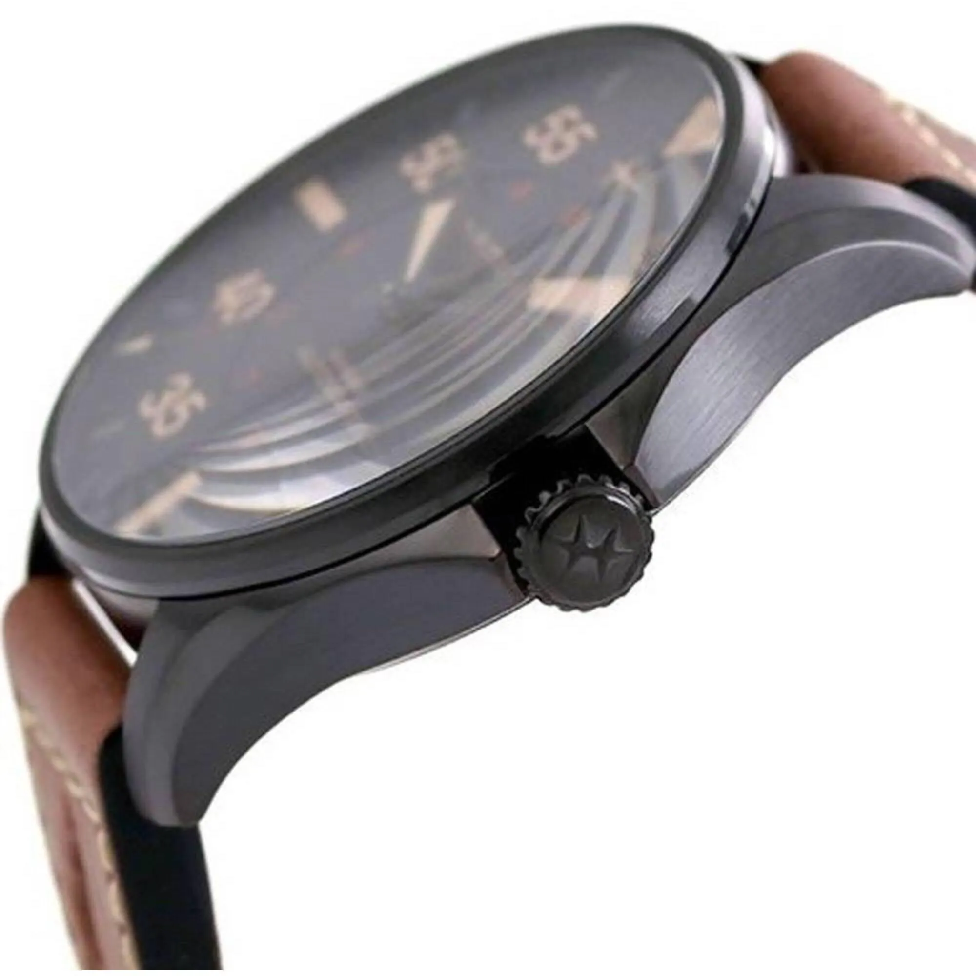Hamilton Men's Watch - Khaki Aviation Pilot Day Date Auto Black Case | H64705531