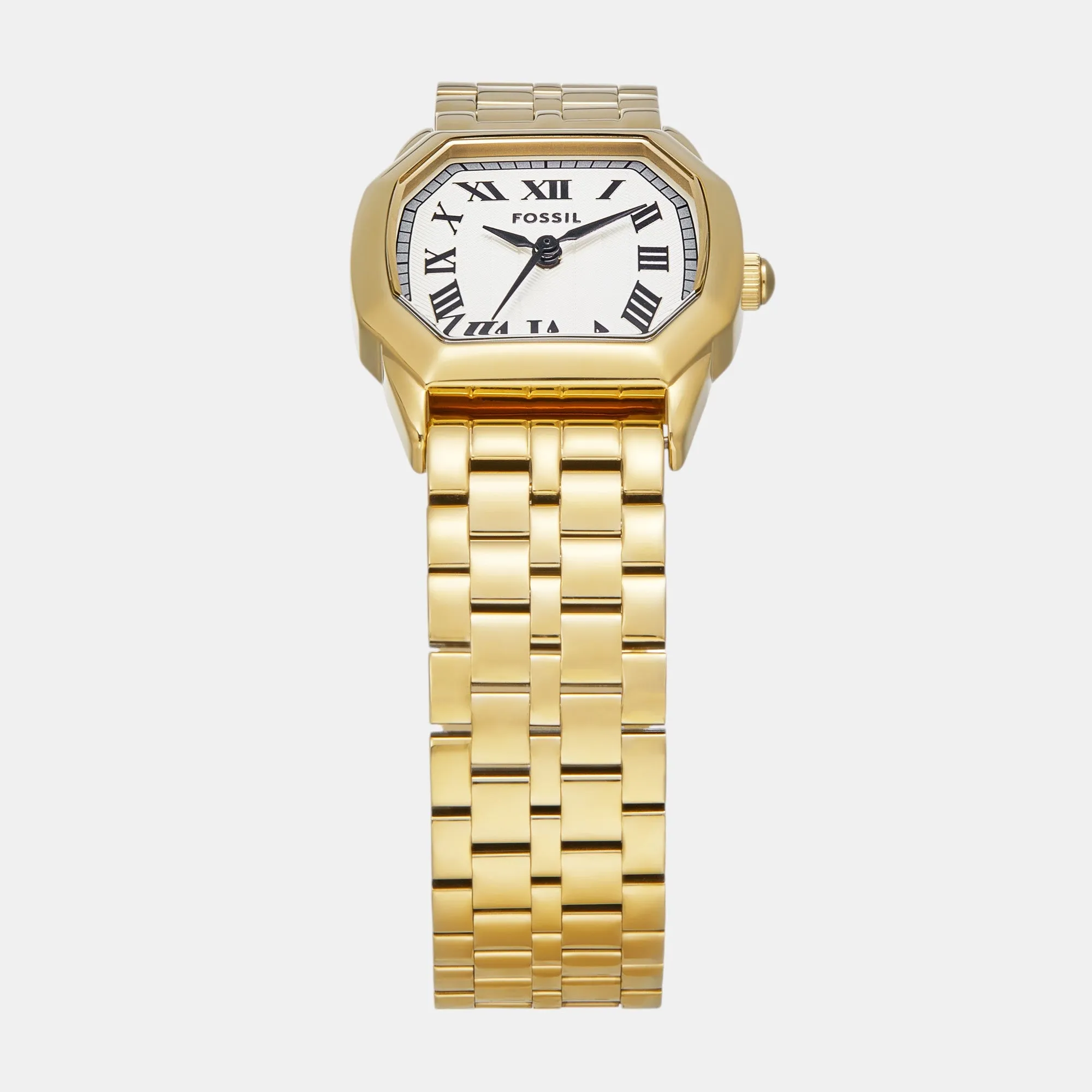 Harlow Women Quartz Cream Dial Analog Stainless Steel Watch ES5361