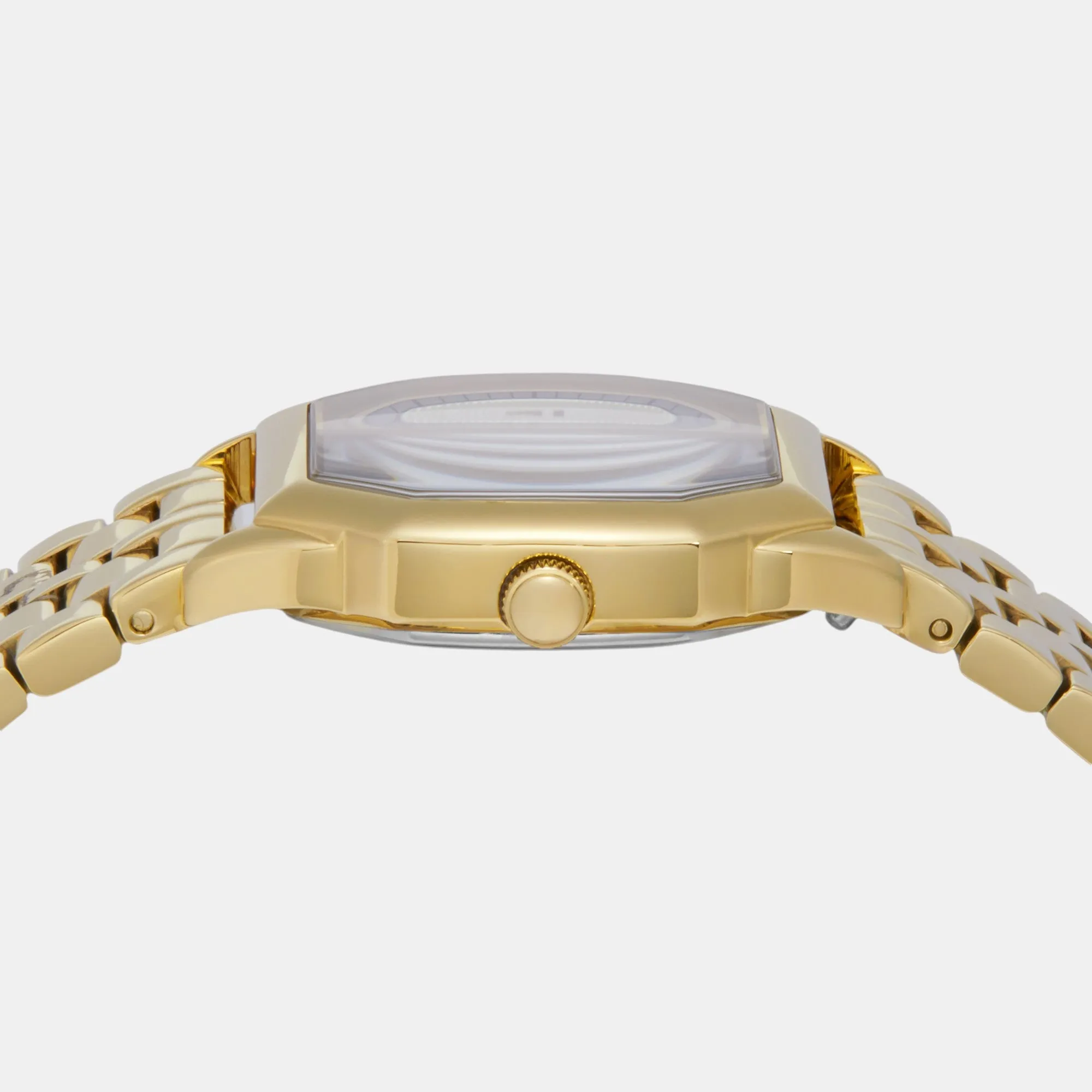 Harlow Women Quartz Cream Dial Analog Stainless Steel Watch ES5361