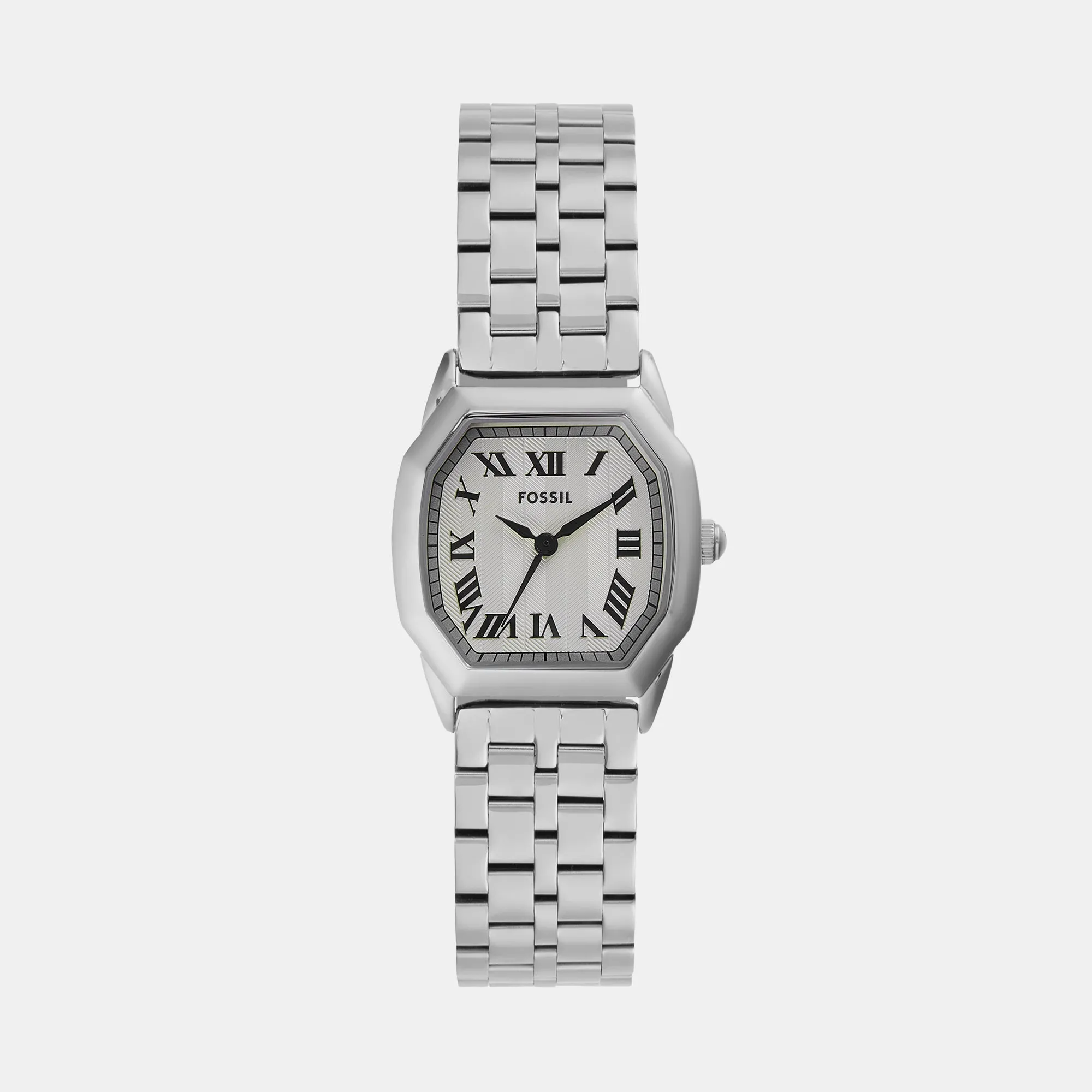 Harlow Women Quartz Cream Dial Analog Stainless Steel Watch ES5363