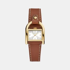 Harwell Women Quartz White Dial Analog Leather Watch ES5264