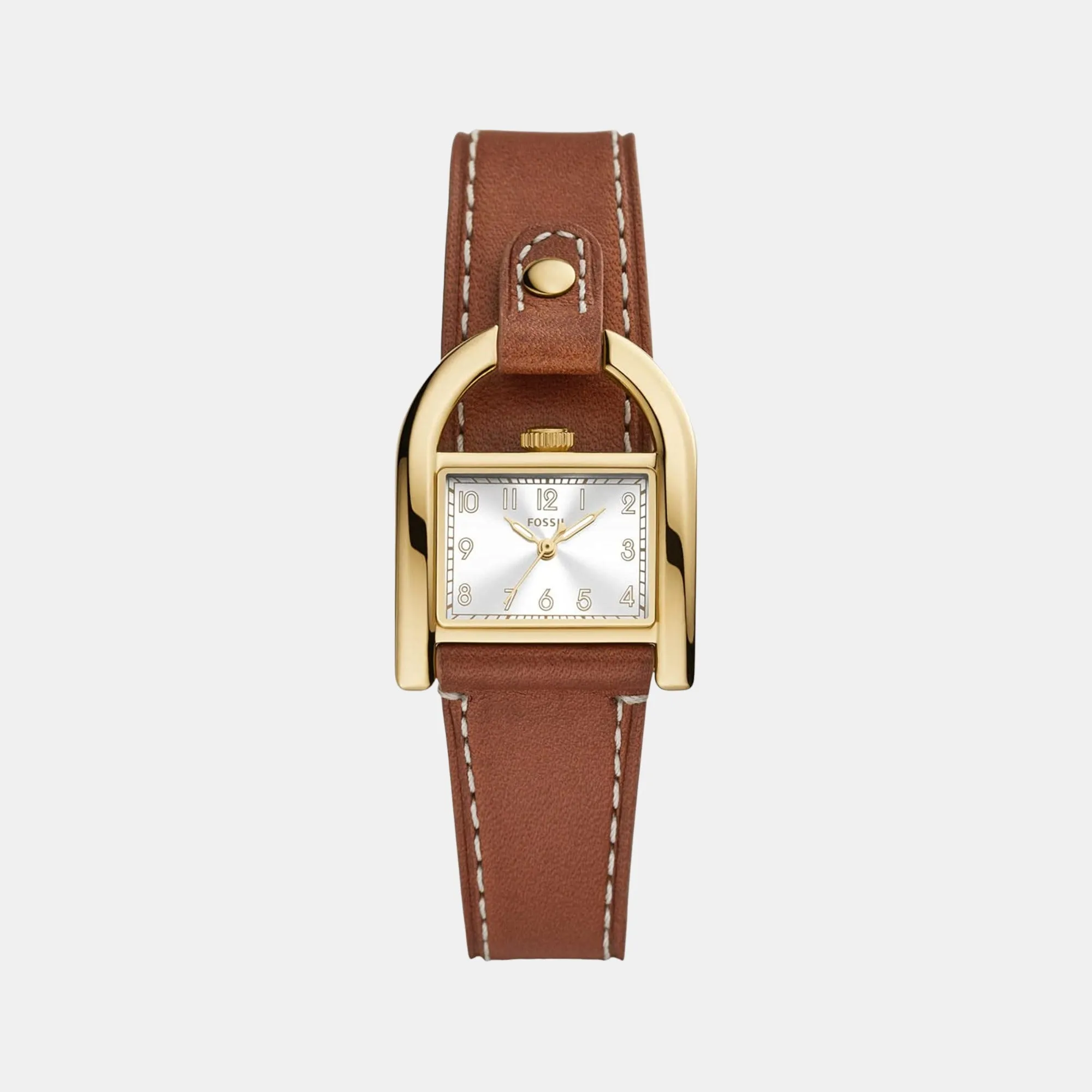 Harwell Women Quartz White Dial Analog Leather Watch ES5264