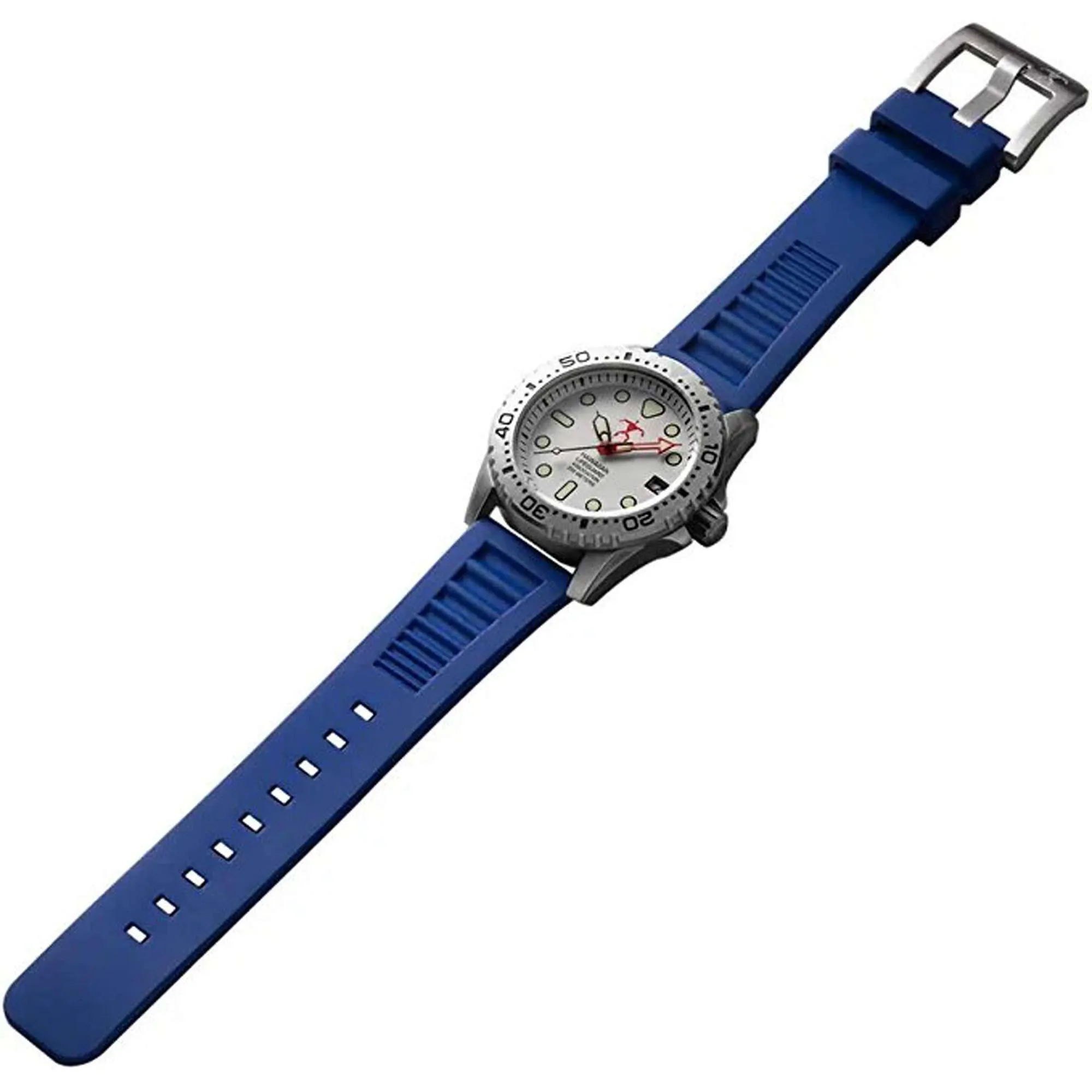 Hawaiian Lifeguard Association Men's Watch - Rotating Bezel Silver Case | HLA 5420