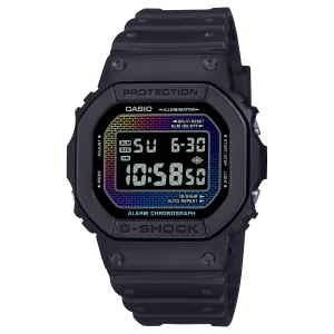 Iconic G-Shock 5600 Series Timepiece with Rainbow Gradation DW5600RW-1D