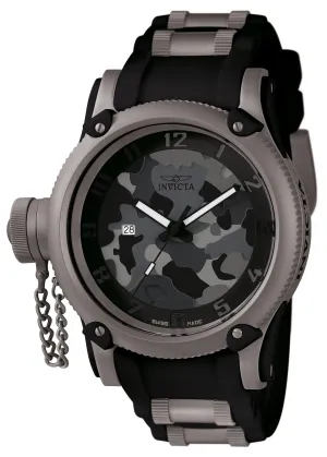 Invicta 1202 Men's Russian Diver Lefty Grey Camouflage Dial Watch