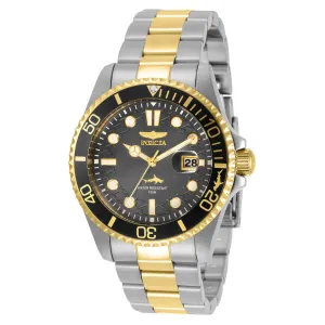 Invicta 30809 Men's Pro Diver Quartz Charcoal Dial Bracelet Watch