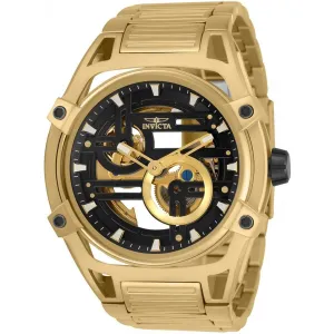 Invicta Men's Automatic Watch - Akula Yellow Gold Stainless Steel Bracelet | 32356