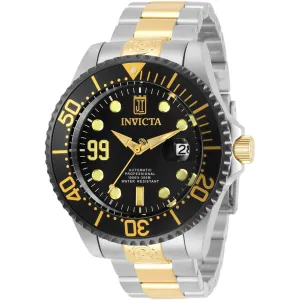 Invicta Men's Automatic Watch - Jason Taylor Black Dial Two Tone Bracelet | 30212