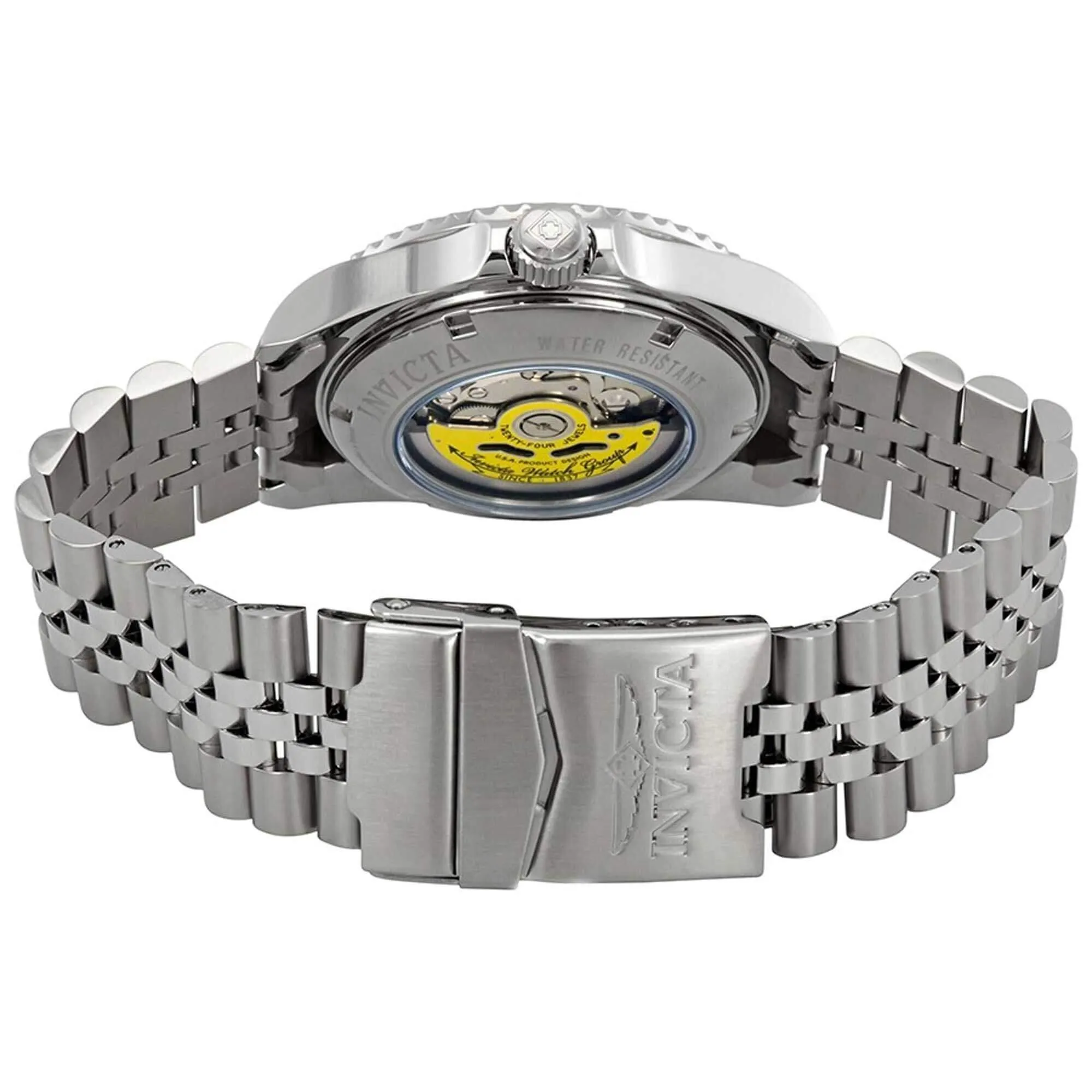 Invicta Men's Automatic Watch - Pro Diver Black Dial Silver Tone Bracelet | 29176