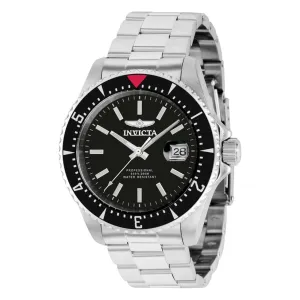 Invicta Men's Automatic Watch - Pro Diver Black Dial Silver Tone Bracelet | 36780