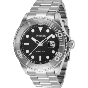 Invicta Men's Automatic Watch - Pro Diver Black Dial Stainless Steel Bracelet | 27304