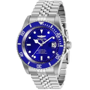 Invicta Men's Automatic Watch - Pro Diver Blue Dial Silver Tone Bracelet | 29179