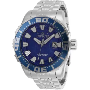 Invicta Men's Automatic Watch - Pro Diver Blue Dial Stainless Steel Bracelet | 30291