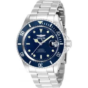 Invicta Men's Automatic Watch - Pro Diver Date Navy Blue Dial SS Bracelet | 35691