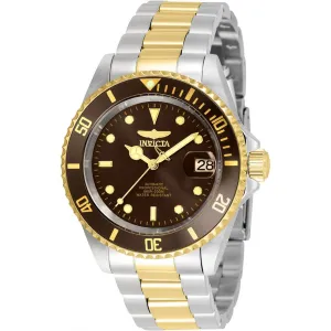 Invicta Men's Automatic Watch - Pro Diver Desert Sand Dial Date SS Bracelet| 35701