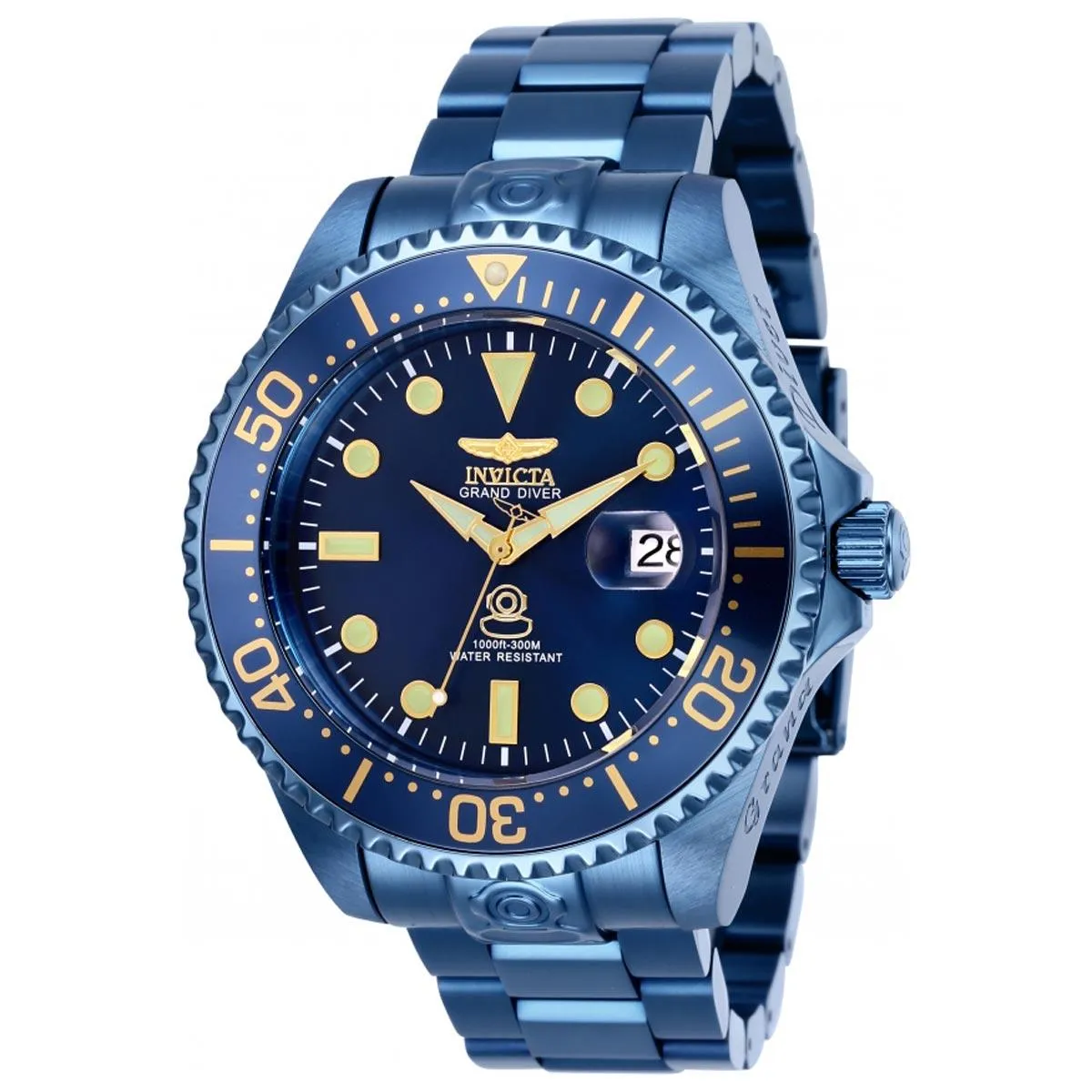 Invicta Men's Automatic Watch - Pro Diver Rotating Bezel Blue Dial Bracelet | 27751