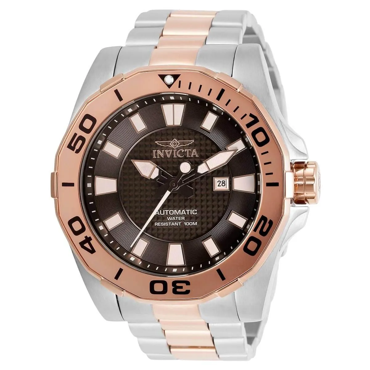 Invicta Men's Automatic Watch - Pro Diver Rotating Bezel Two Tone Bracelet | 30513