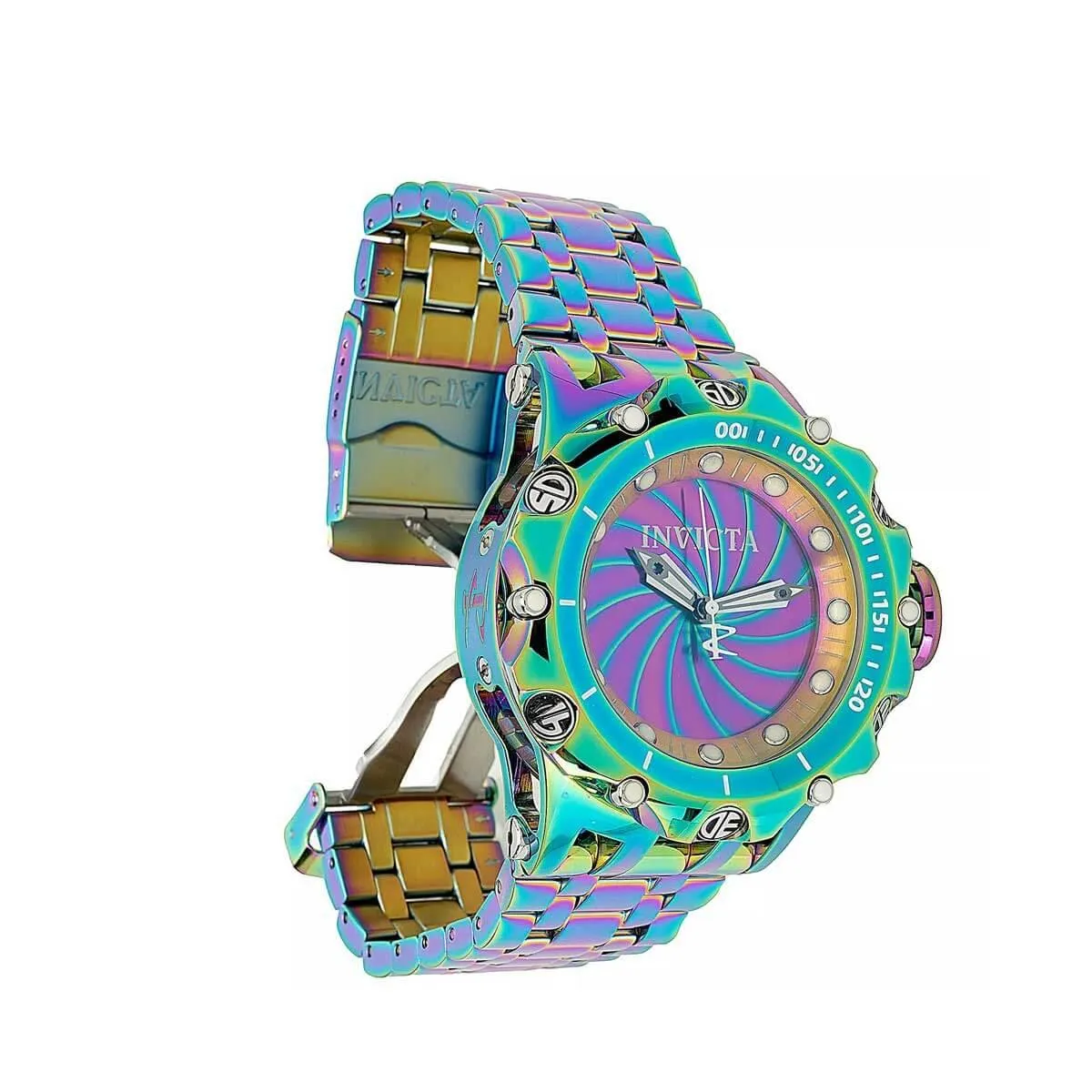 Invicta Men's Automatic Watch - Reserve Venom Iridescent Skeleton Dial Steel | 36672