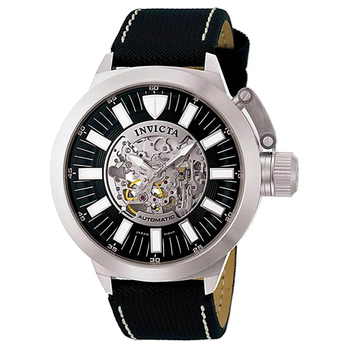 Invicta Men's Automatic Watch - Signature Corduba Semi-Skeleton Dial Strap | 7135