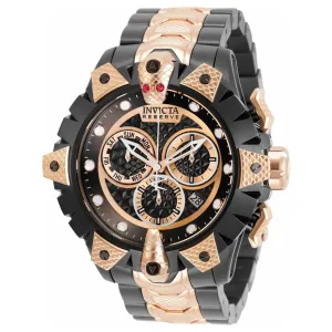 Invicta Men's Chrono Watch - Reserve Venom TT Black and Rose Gold Bracelet | 32276