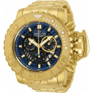 Invicta Men's Chrono Watch - Sea Hunter Blue Dial SS Bracelet Rotating Bezel | 30911