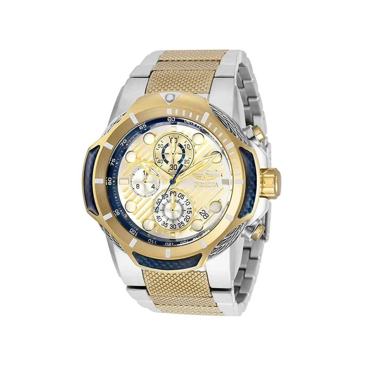 Invicta Men's Chronograph Watch - Bolt Quartz Two Tone Bracelet | 31178