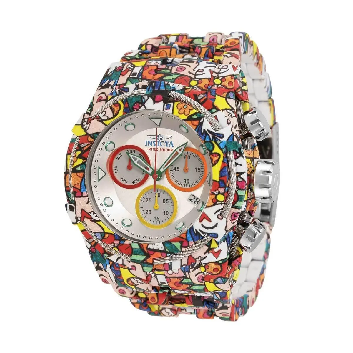 Invicta Men's Chronograph Watch - Britto Bolt Zeus Aqua Plated Bracelet | 33787