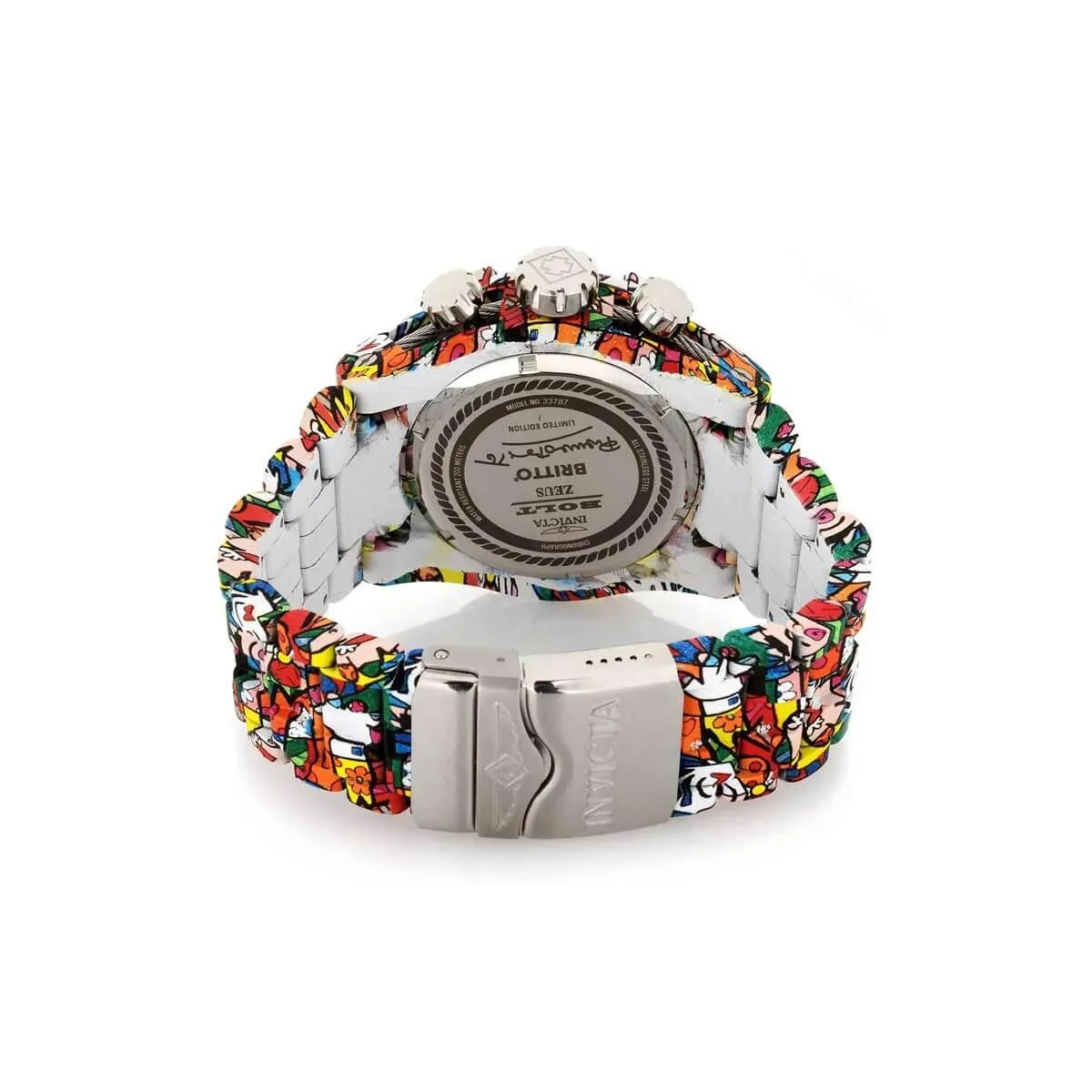 Invicta Men's Chronograph Watch - Britto Bolt Zeus Aqua Plated Bracelet | 33787