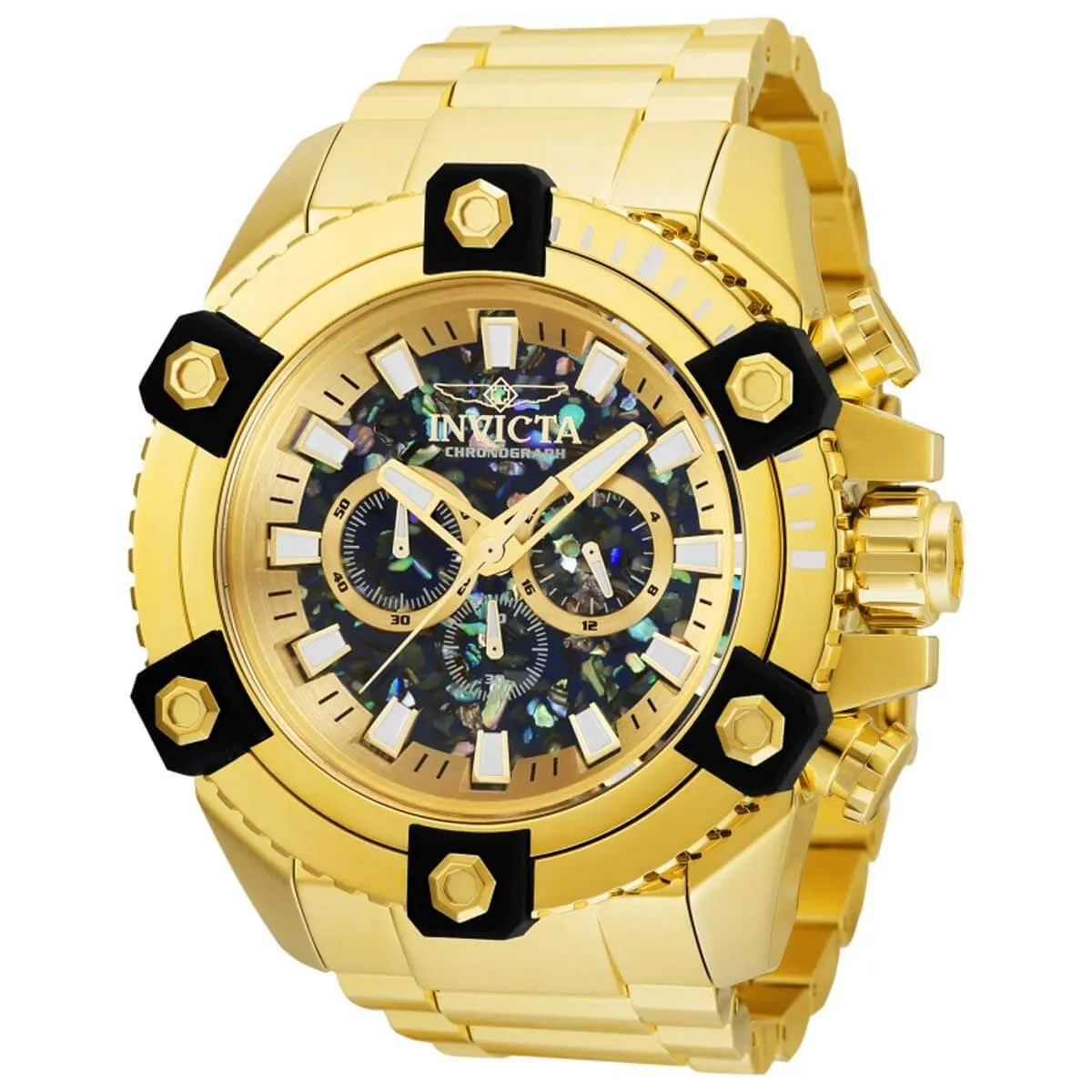 Invicta Men's Chronograph Watch - Coalition Forces Blue MOP Dial Bracelet | 35975