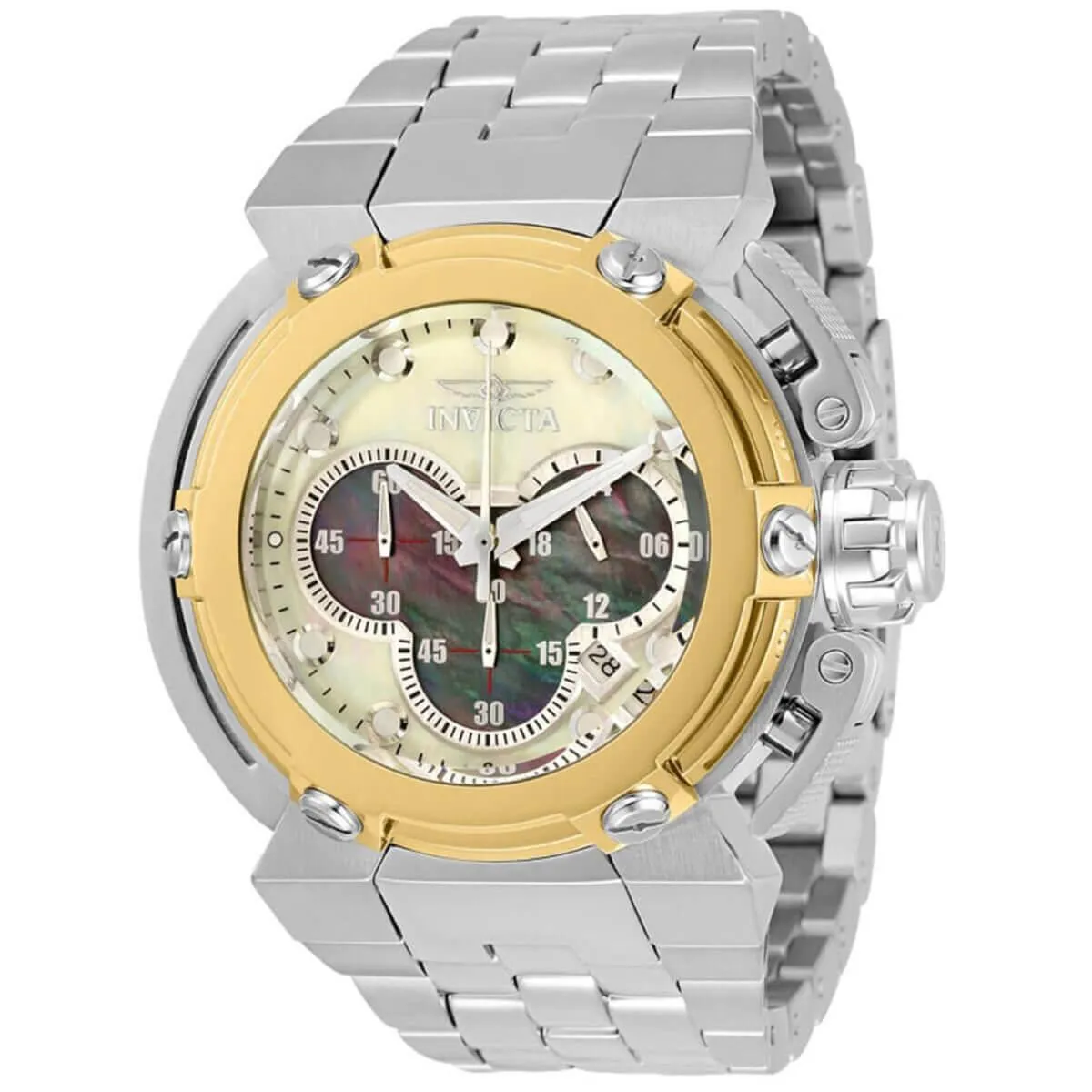 Invicta Men's Chronograph Watch - Coalition Forces Date Silver Bracelet | 30455