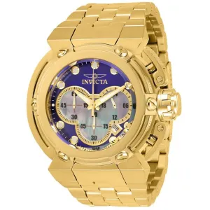 Invicta Men's Chronograph Watch - Coalition Forces Quartz Yellow Gold Bracele | 30460