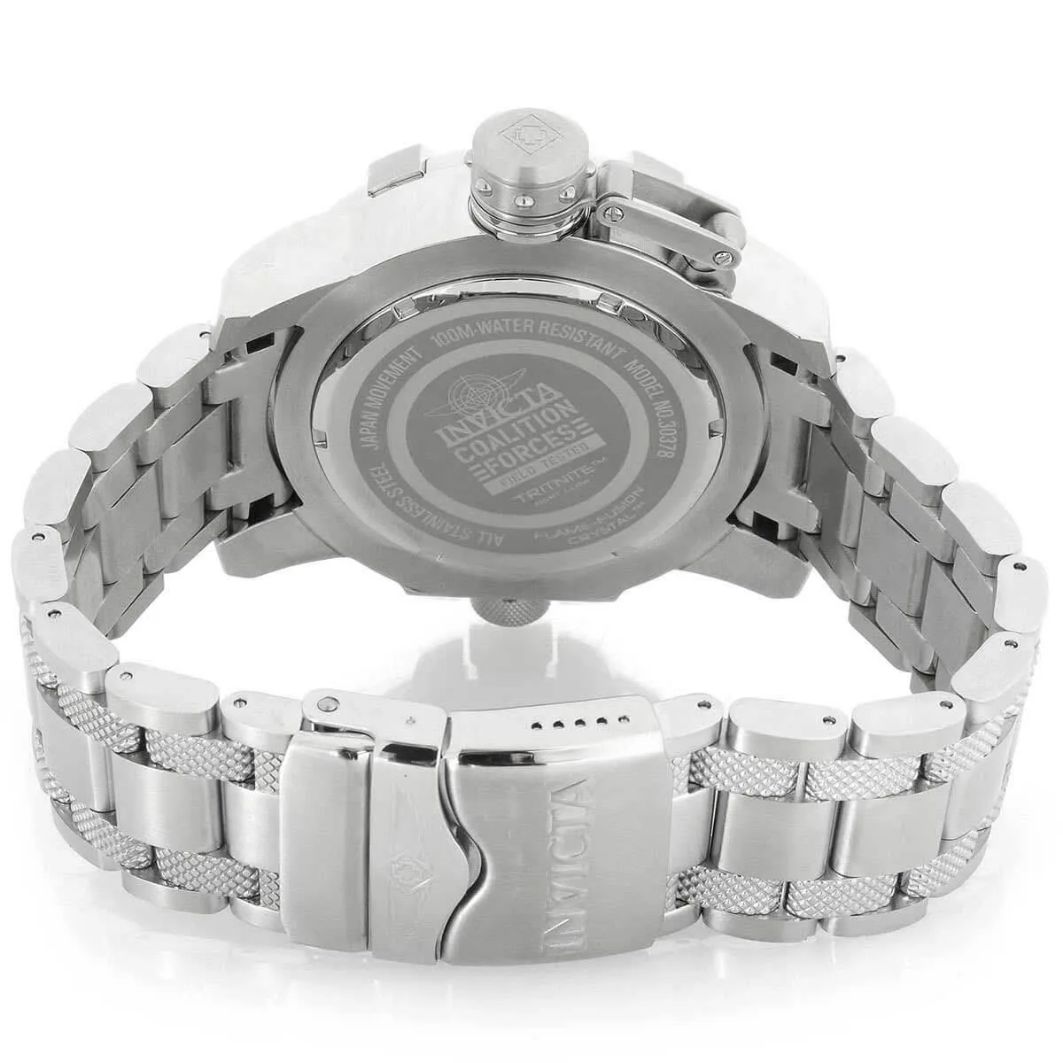 Invicta Men's Chronograph Watch - Coalition Forces Silver Tone Bracelet | 30378