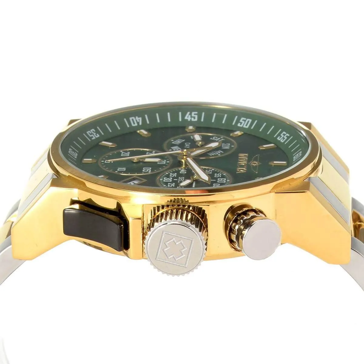 Invicta Men's Chronograph Watch - I-Force Green Dial Two Tone Bracelet | 31634