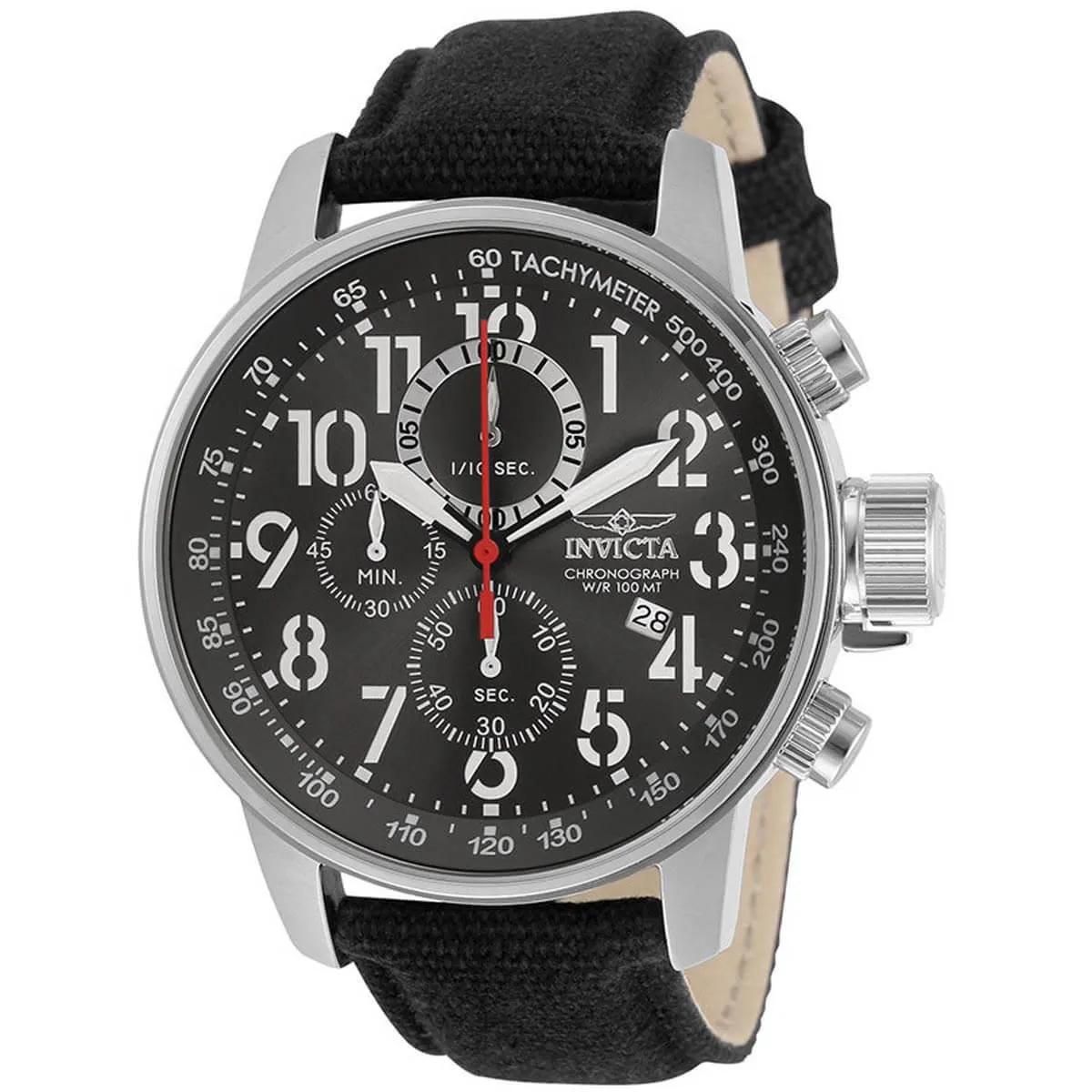 Invicta Men's Chronograph Watch - I-Force Gunmetal Dial Black Fabric Strap | 30920